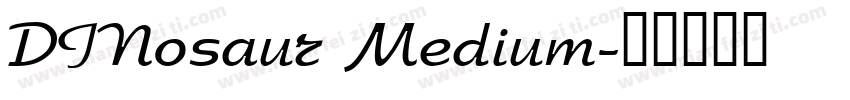 DINosaur Medium字体转换